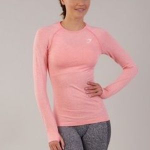 Gymshark seamless long sleeve peach